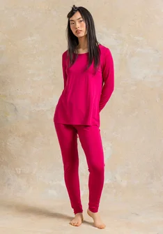 Trikåleggings ”Bianca” i lyocell/elastan - cyklamen