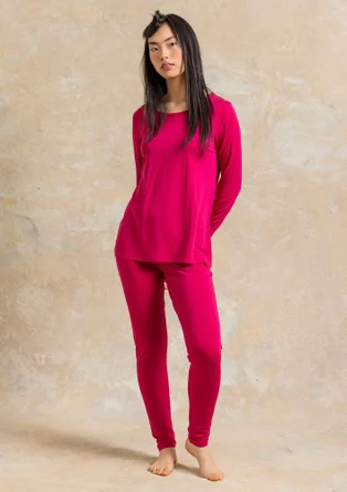 Trikåleggings ”Bianca” i lyocell/elastan - cyklamen