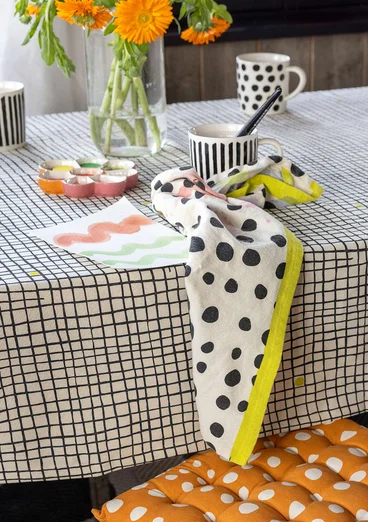 Kökshandduk "Play" i ekologisk bomull - fjäder