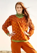 Blus "Gjusta" i ekologisk bomull - henna
