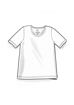 Trikåtop ”Theia” i ekologisk bomull/elastan - grönpeppar