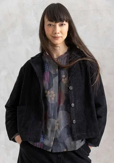 Manchesterjacka "Rime" i ekologisk bomull - svart