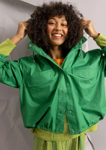 Vävd jacka i ekologisk bomull - basilika