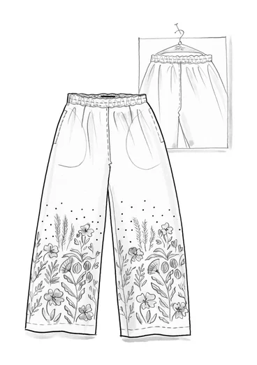 Byxa "Dawn" i ekologisk bomull - svart