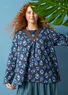 Blus "Andes" i ekologisk bomull (mörk indigo XL)