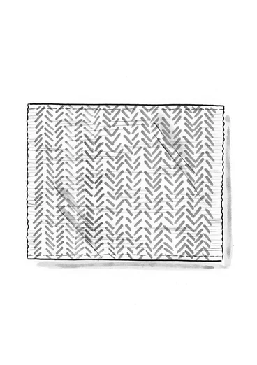 Bordstablett "Play" i ekologisk bomull - limegrön