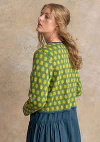 Kofta ”Vendela” i ekologisk/återvunnen bomull - rosmarin