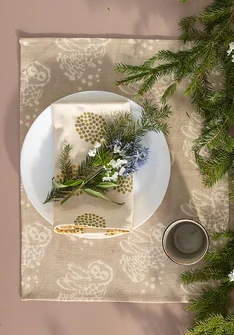 Bordstablett "Taiga" i ekologisk bomull - natur