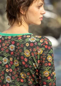 Trikåklänning "Rosebay" i lyocell/elastan - svart