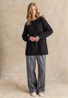 Bästiströja ”Celia” i återvunnen bomull - svart