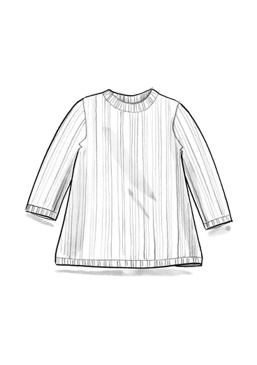 Enfärgad tröja "Midori" i ekologisk bomull - mörk smaragd