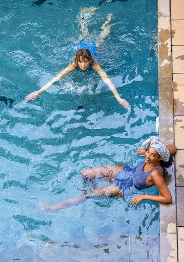 Baddräkt "Bow" i polyamide/elastan - svart