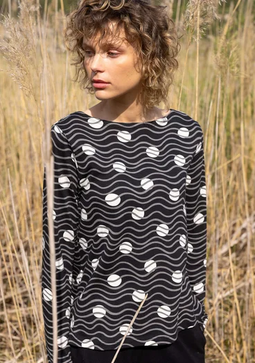 Top "Dina" i ekologisk bomull/modal - svart