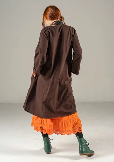 Vävd klänning "Olivia" i ekologisk bomull - mullbär