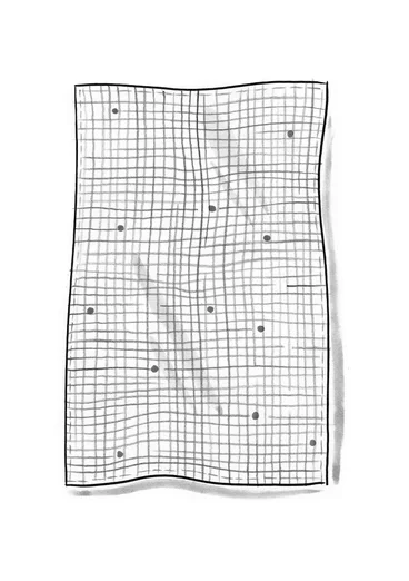 Duk "Joy" i ekologisk bomull - vallmo/pion