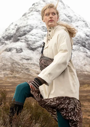 Enfärgad anorak "Tundra" i ekologisk bomull - ofärgad