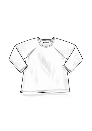 Tröja i ekologisk bomull/lyocell - indigoblå