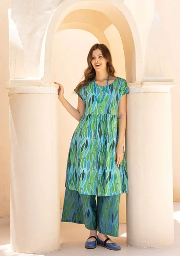 Trikåklänning "Cherie" i ekologisk bomull - cikada