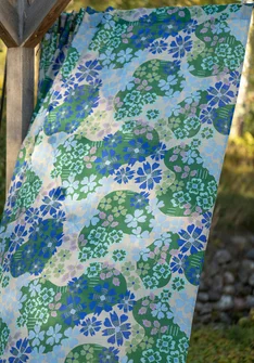 Gardin "Anaya" i ekologisk bomull - malakit