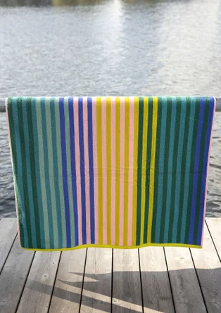 Badlakan "Sunset" i ekologisk bomull - grönt havsglas