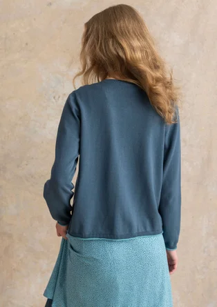 Kofta "Esme" i ekologisk/återvunnen bomull - indigogrön