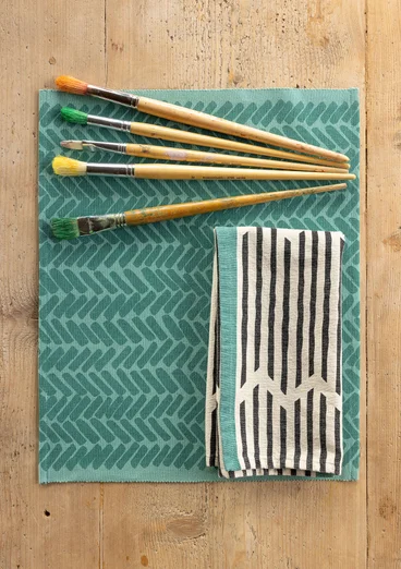 Bordstablett "Play" i ekologisk bomull - malört