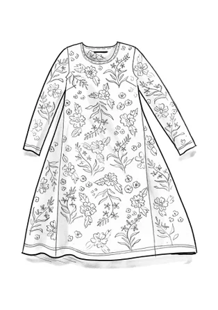 Trikåklänning "Rosebay" i lyocell/elastan - aubergine