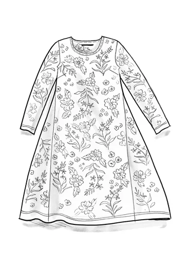 Trikåklänning "Rosebay" i lyocell/elastan - aubergine