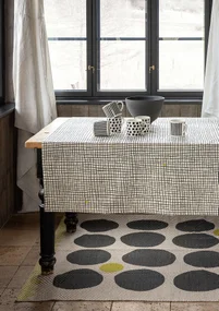 Duk "Joy" i ekologisk bomull - vallmo/pion