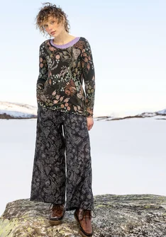 Top "Yura" i ekologisk lyocell/elastan - svart