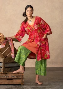 Kimono "Ayaka" i ekologisk bomull - körsbär
