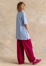 Trikåtunika ”Himla” i ekologisk bomull - blå dimma