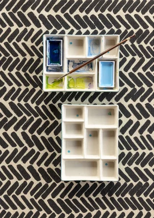 Palett "Play" i keramik - turkos