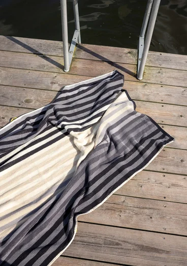 Badlakan "Sunset" i ekologisk bomull - svart