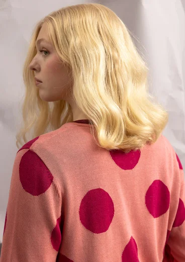 Kofta "Ina" i ekologisk bomull/lyocell - körsbärsblom