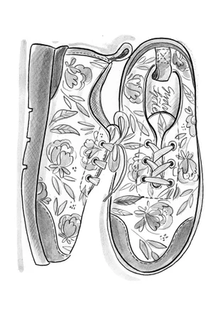 Sneaker "Olga" i återvunnen polyester - svart