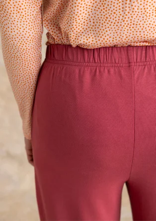 Trikåbyxa i viskos/elastan - fikon