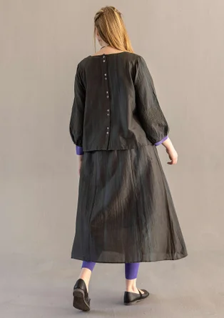 Vävd kjol "Melody" i ekologisk bomull/siden - agave