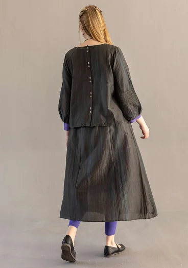 Vävd kjol "Melody" i ekologisk bomull/siden - agave