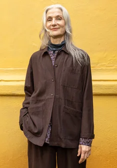 Vävd jacka "Agatha" i ekologisk bomull - mullbär