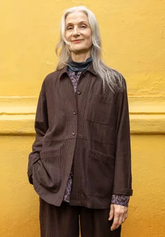 Vävd jacka "Agatha" i ekologisk bomull - mullbär