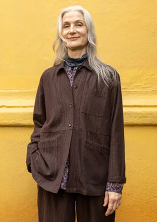 Vävd jacka "Agatha" i ekologisk bomull - mullbär