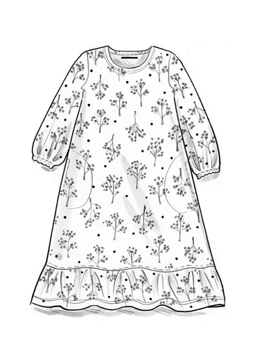 Trikåklänning "Rönnbär" i ekologisk bomull/modal - gnejs