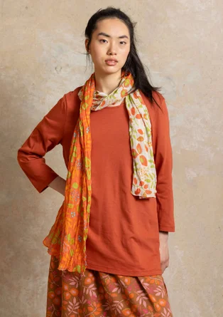 Trikåtop ”Ophelia” i ekologisk bomull/modal - krappröd