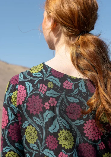 Trikåklänning "Pink Moon" i lyocell/elastan - svart