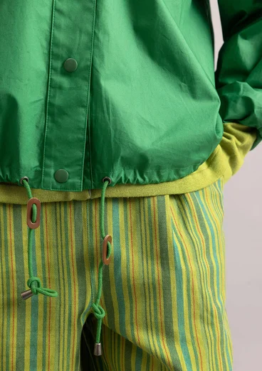 Vävd jacka i ekologisk bomull - basilika