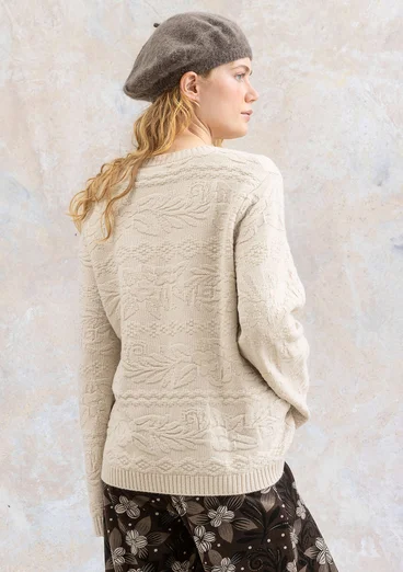 Fiskartröja "Peninsula" i lammull - ostron