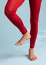 Randiga leggings i återvunnen polyamid (lingon/smultron S/M)