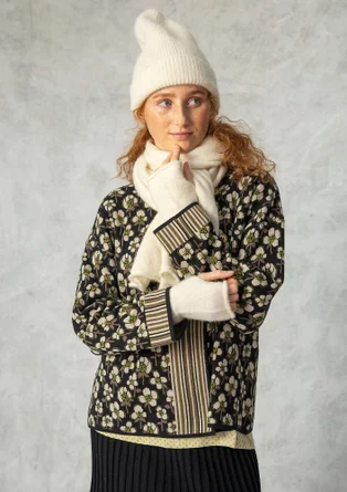 Kofta "Andes" i ekologisk/återvunnen bomull - svart