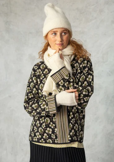 Kofta "Andes" i ekologisk/återvunnen bomull - svart